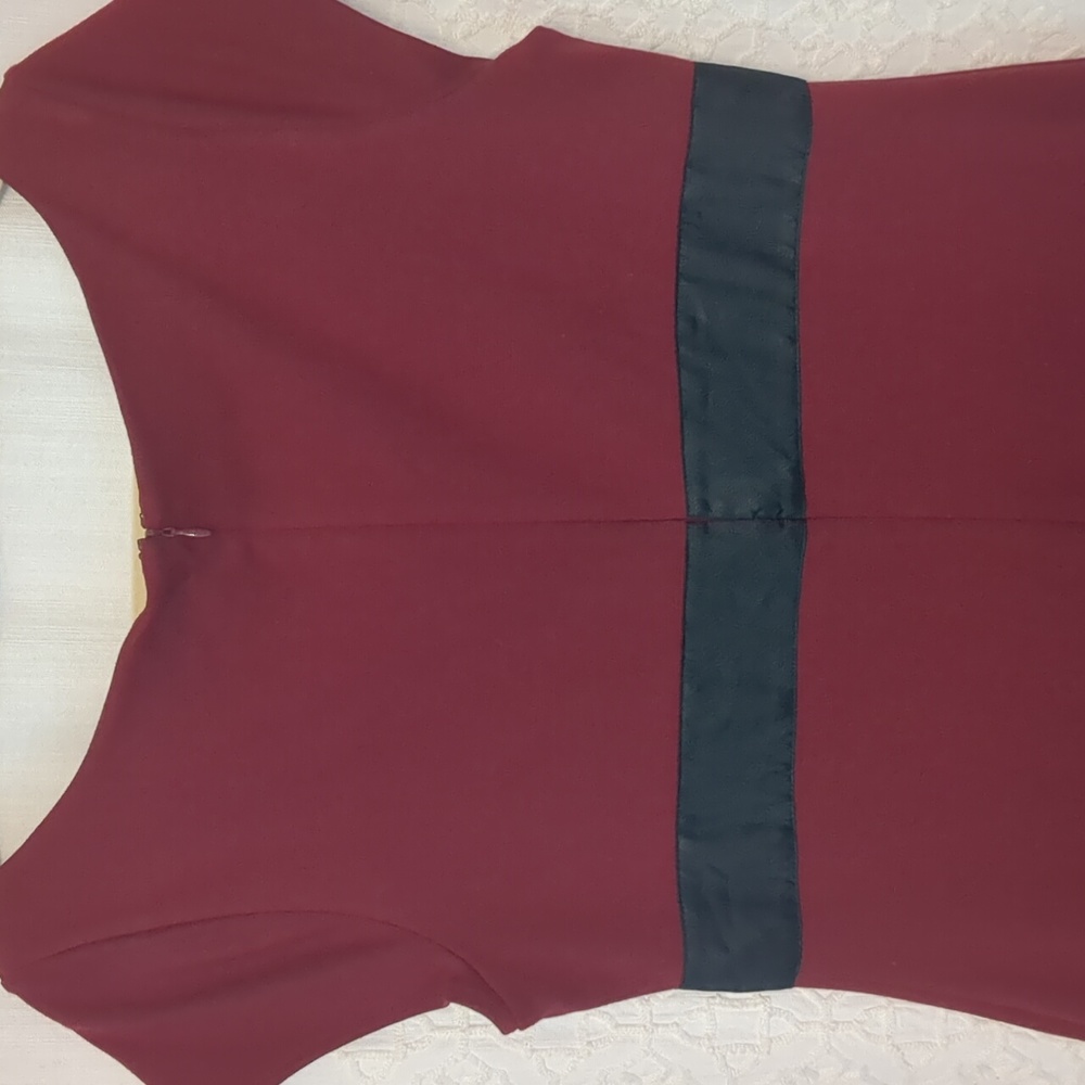 Isaac mizrahi for target burgundy holiday dress - Picture 5 of 6
